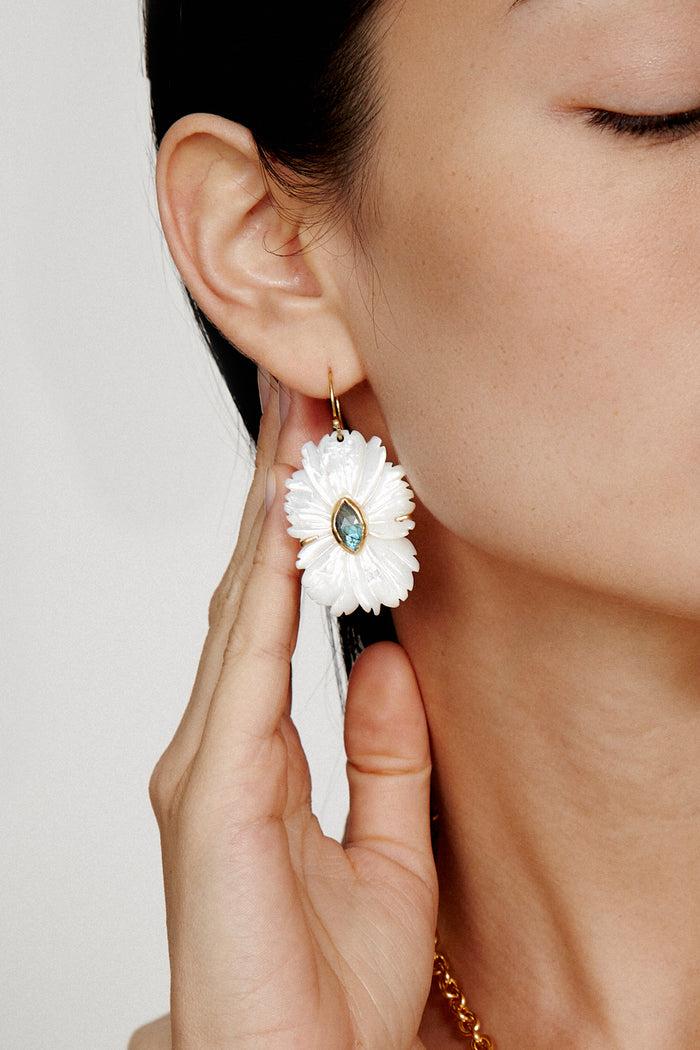 Chan Luu Magnolia Earrings White MOP Mix Earrings