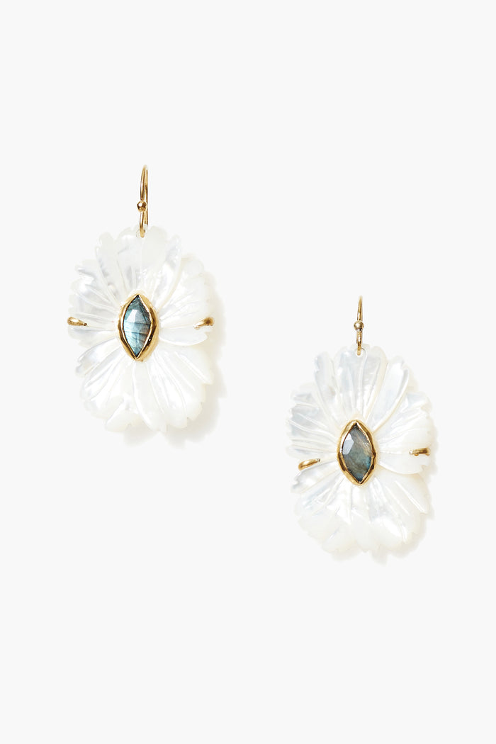 chan luu Magnolia Earrings White MOP Mix Earrings
