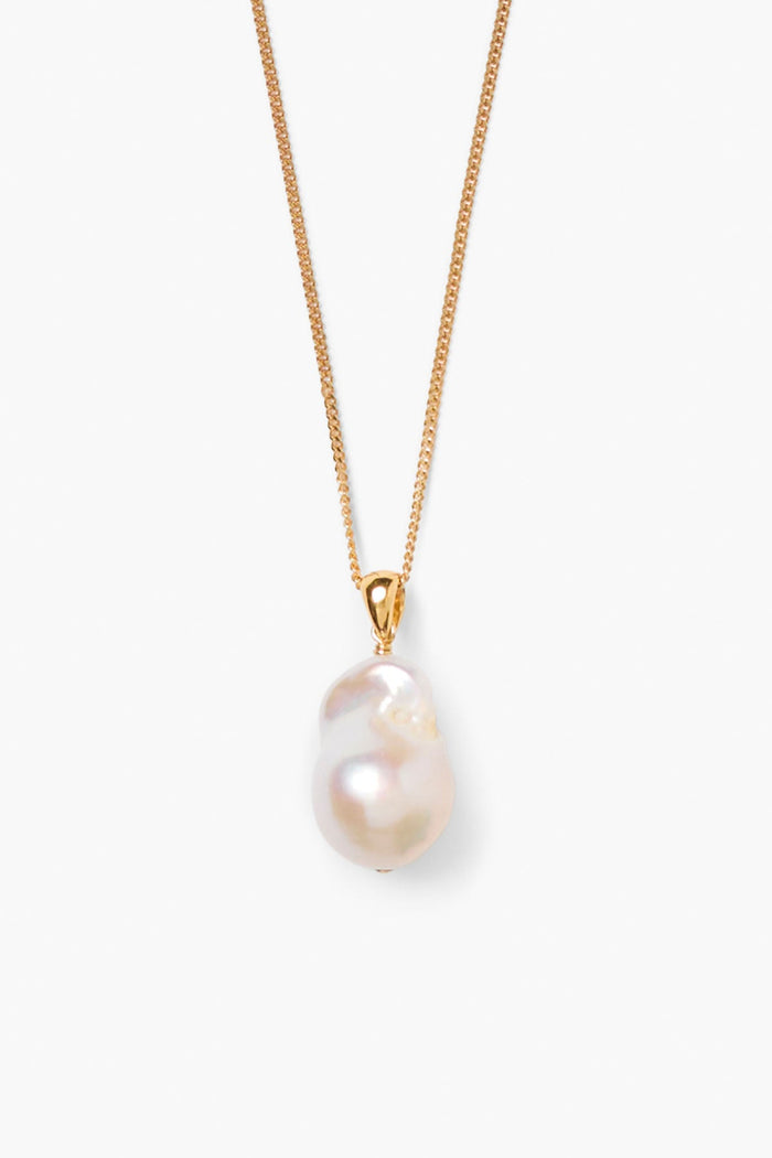 chan luu Marguerite Pearl Necklace Gold Necklaces