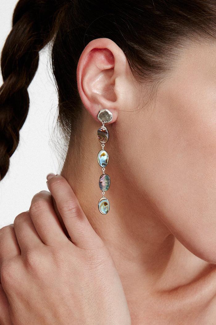 Chan Luu Maritza Drop Earrings Abalone Earrings