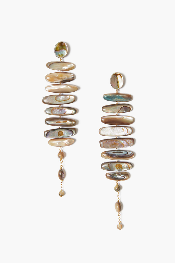 chan luu Mizumi Earrings Abalone Earrings
