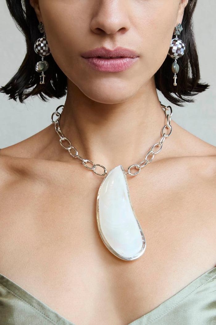 Chan Luu Moule Necklace Silver Mix Necklaces