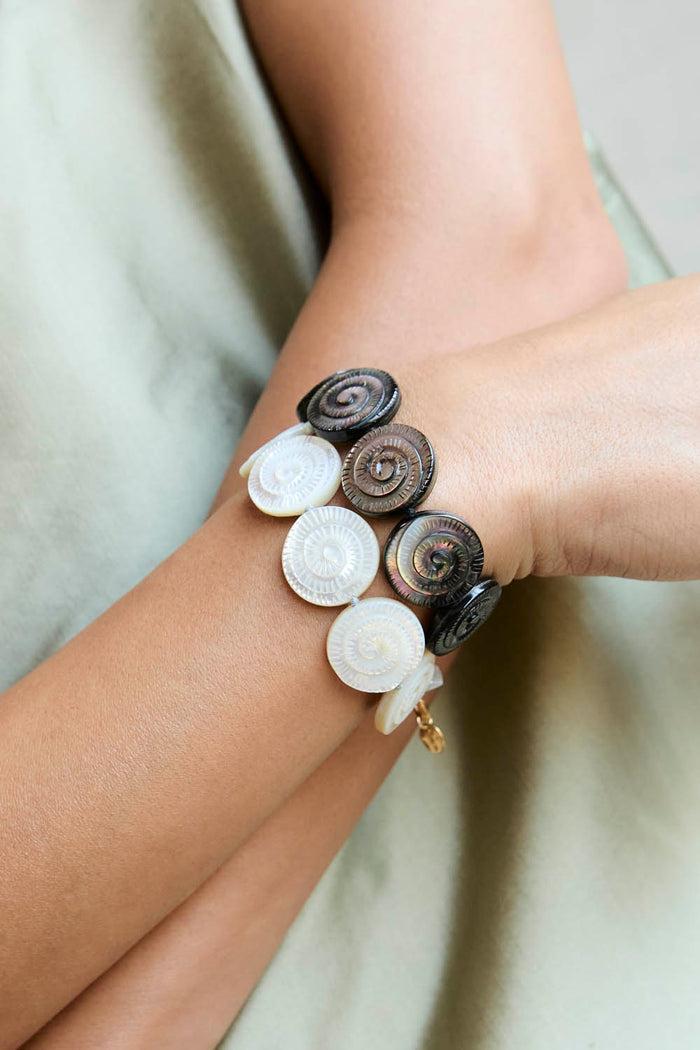 Chan Luu Nautilus Bracelet Black MOP Bracelets