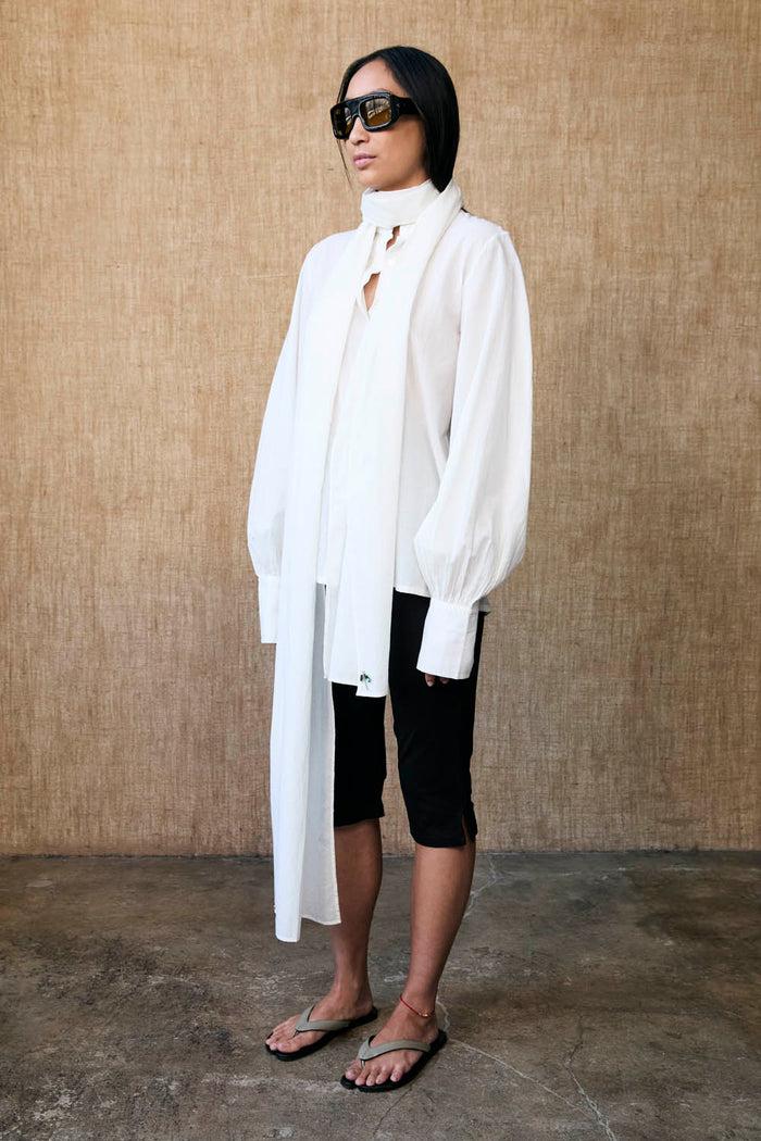 Chan Luu Nicola Scarf Blouse Natural RTW