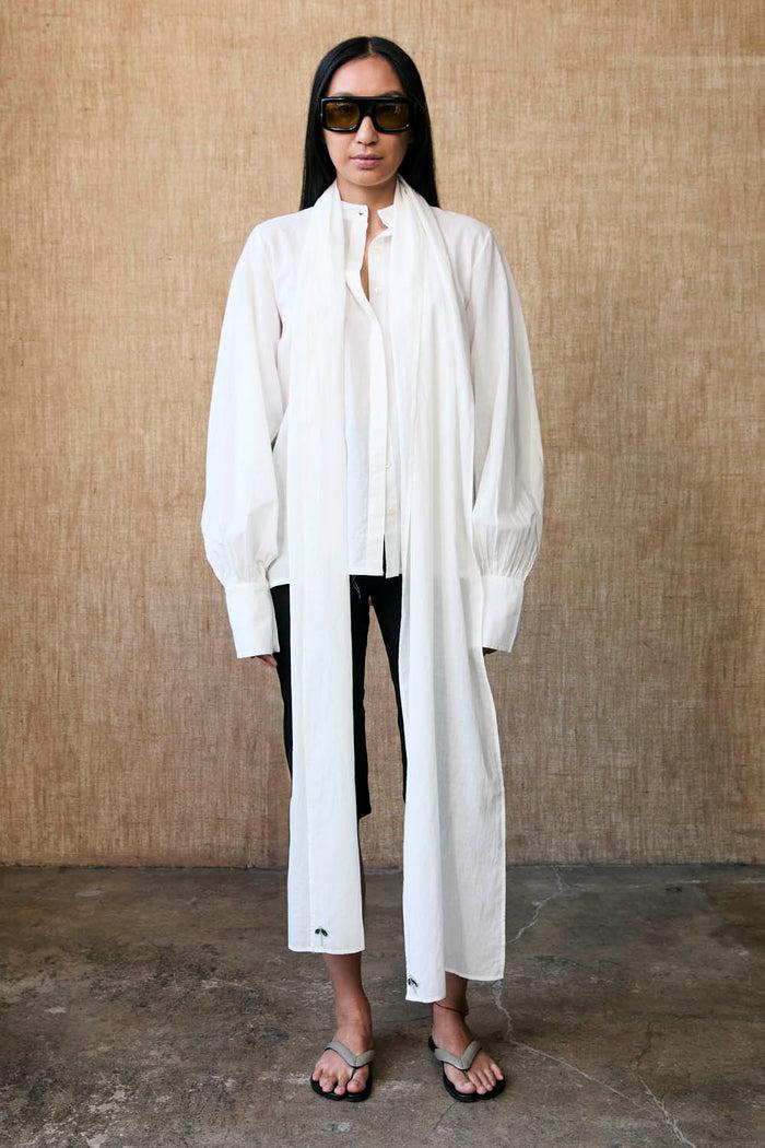 chan luu Nicola Scarf Blouse Natural RTW