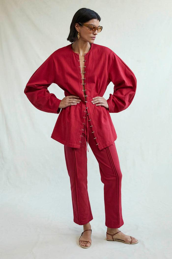 Chan Luu Nisha Cardigan Red RTW