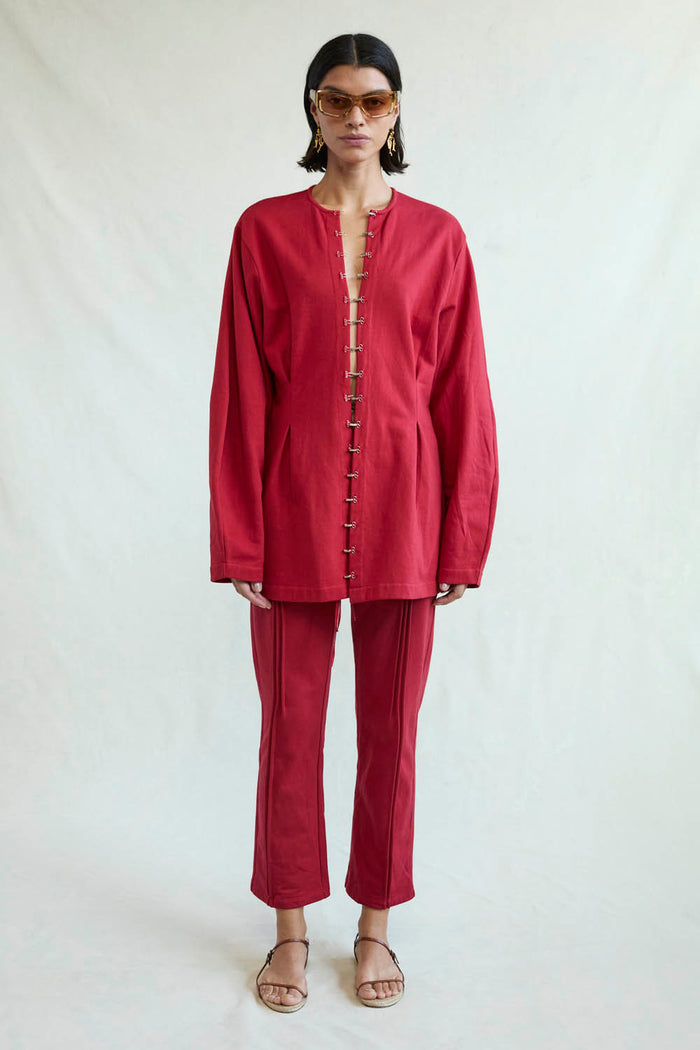 chan luu Nisha Cardigan Red RTW