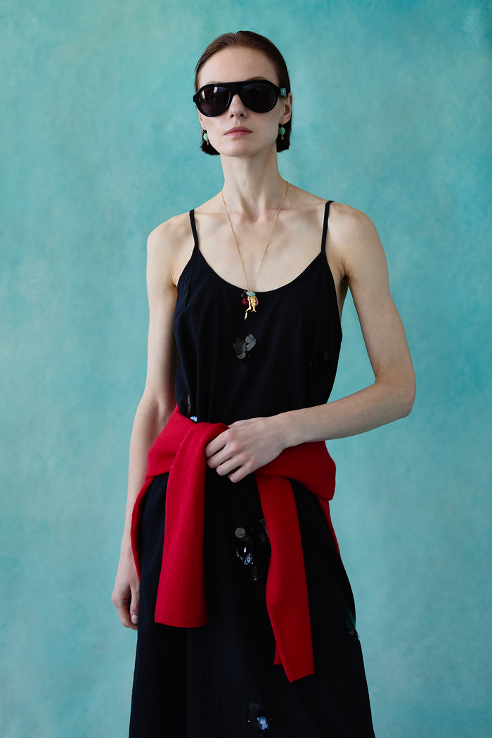 Chan Luu Orb Slip Dress Black RTW