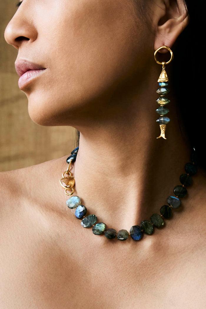 Chan Luu Orris Earrings Labradorite Earrings