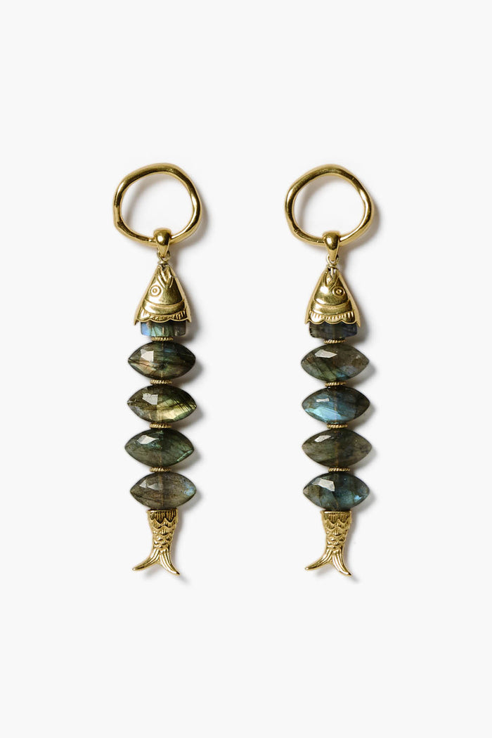 chan luu Orris Earrings Labradorite Earrings