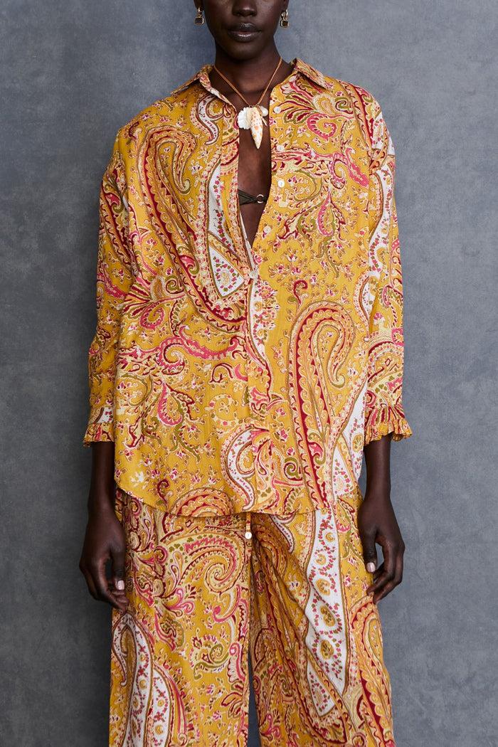 Chan Luu Paisley Printed Set Marigold RTW