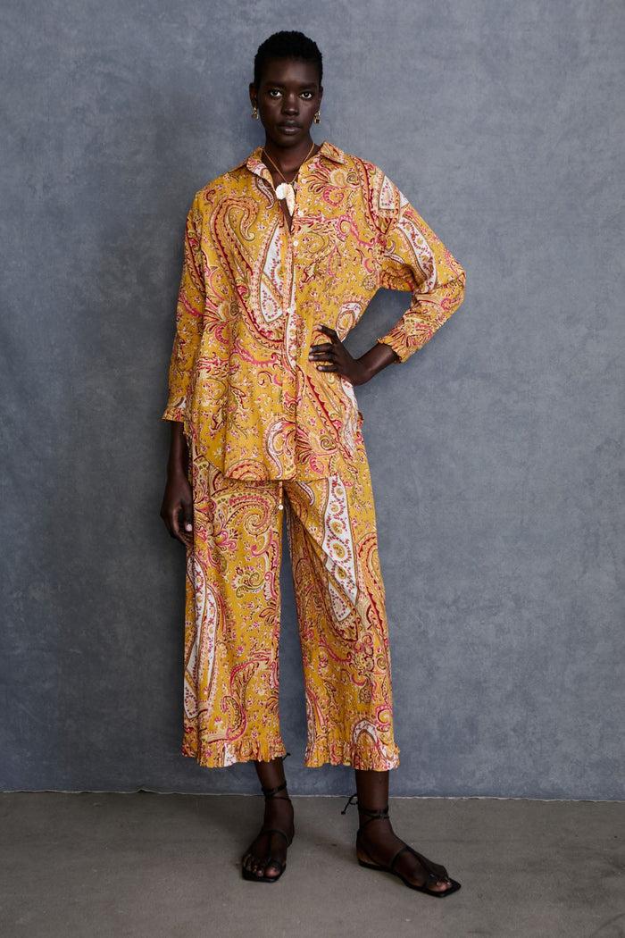 Chan Luu Paisley Printed Set Marigold RTW