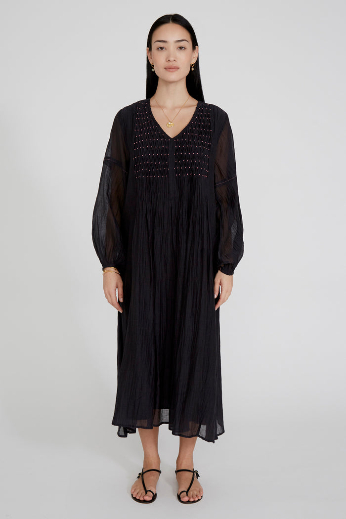 chan luu Pamela Dress Caviar RTW