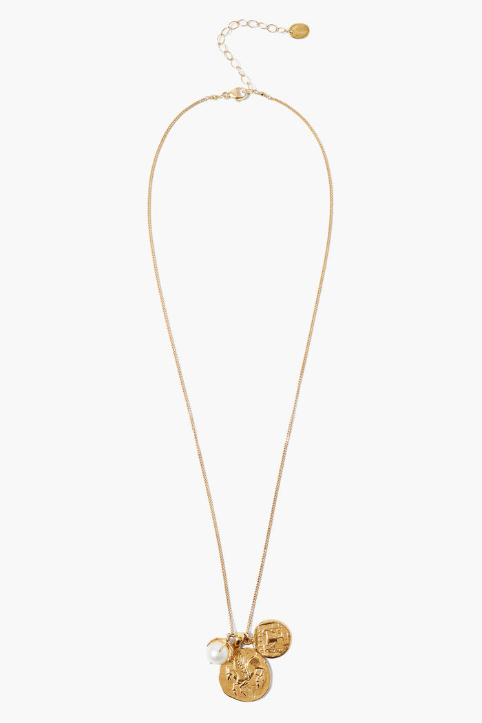 Chan Luu Pegasus Charm Necklace Gold Mix Necklaces