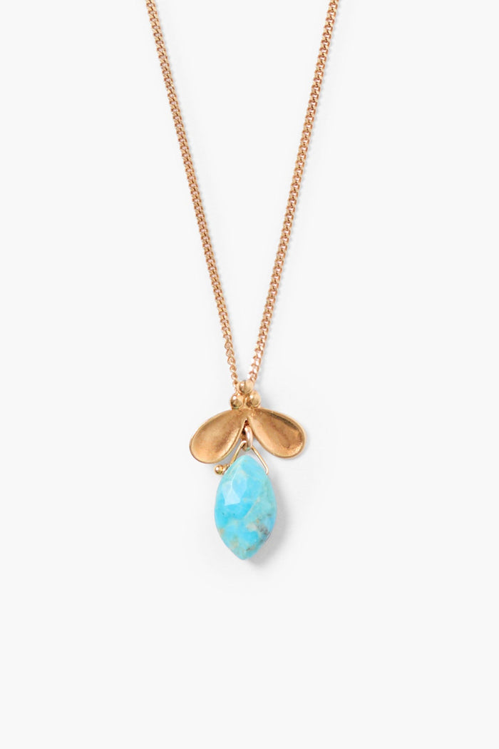 chan luu Petal Necklace Turquoise Necklaces