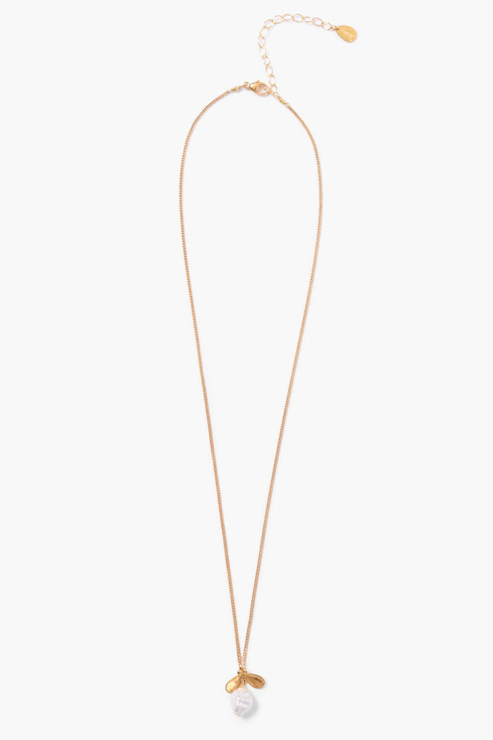 Chan Luu Petal Necklace White Pearl Necklaces