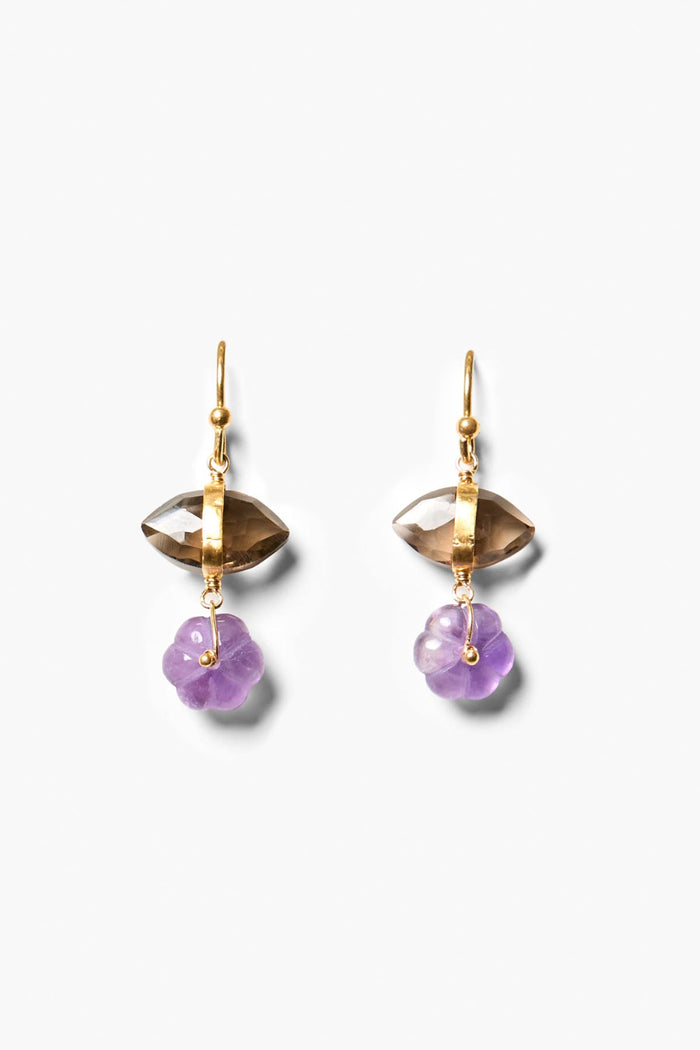 chan luu Pia Earrings Amethyst Earrings