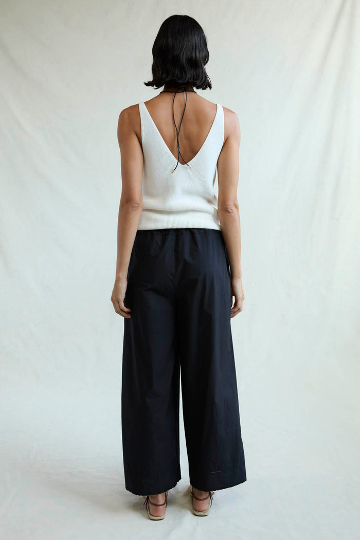 Chan Luu Ramona Poplin Pant Caviar RTW