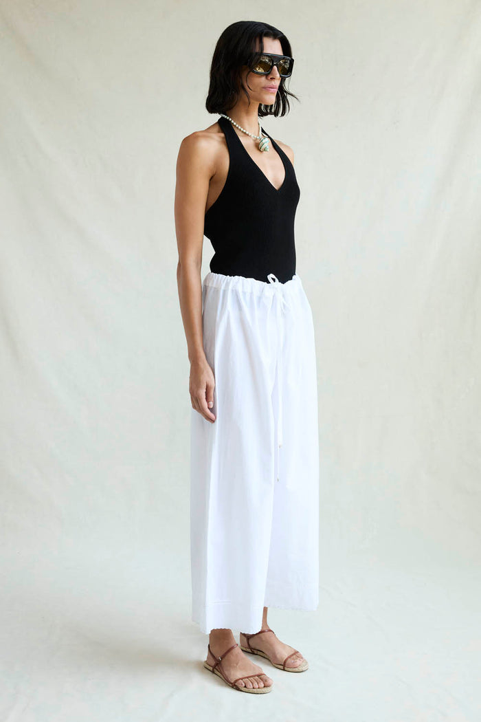 Chan Luu Ramona Poplin Pant White RTW