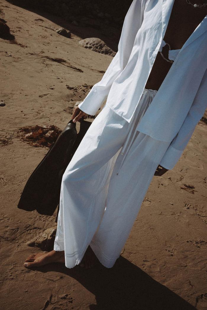 Chan Luu Ramona Poplin Pant White RTW