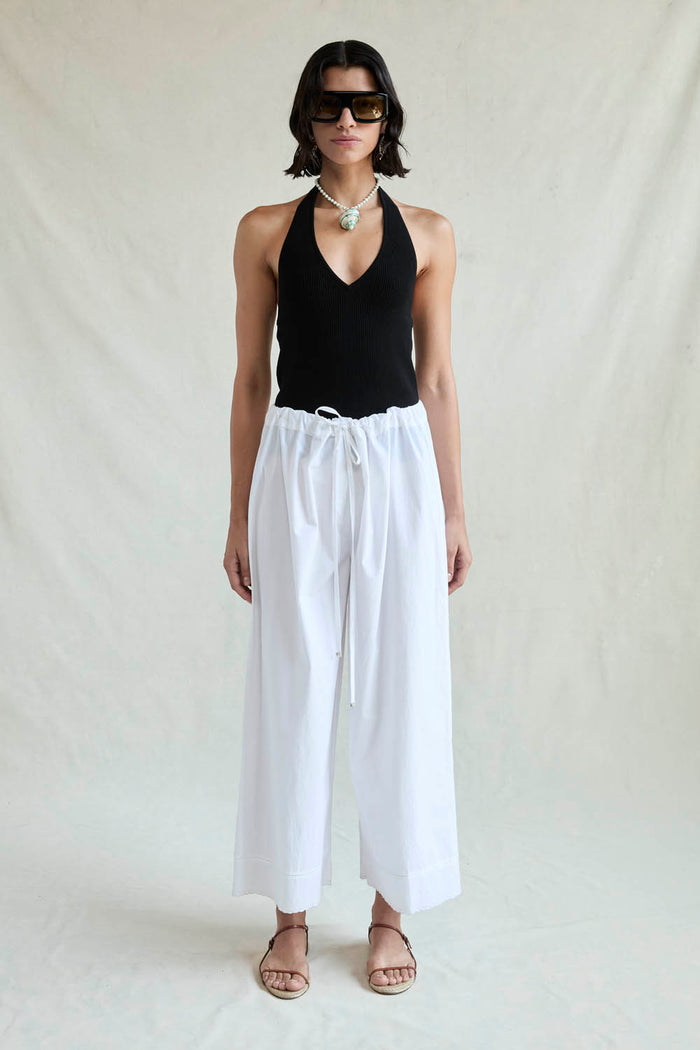 chan luu Ramona Poplin Pant White RTW