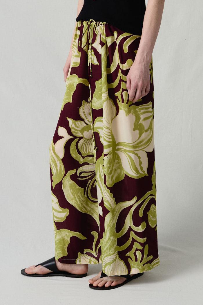 Chan Luu Ramona Silk Pant Hibiscus RTW