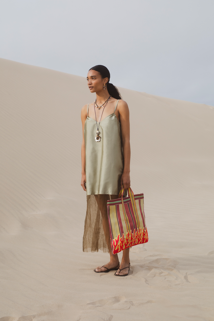 Chan Luu Recycled Market Bag Flame Accessories