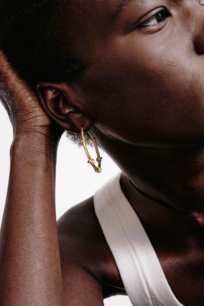 Chan Luu Sailor Hoops Maxi Gold Earrings