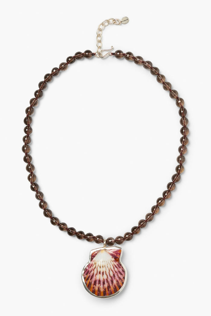 Chan Luu Scallop Necklace Smoky Quartz Necklaces