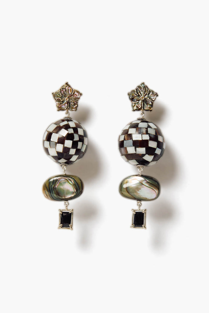 chan luu Sebastian Earrings Brown MOP Mix Earrings