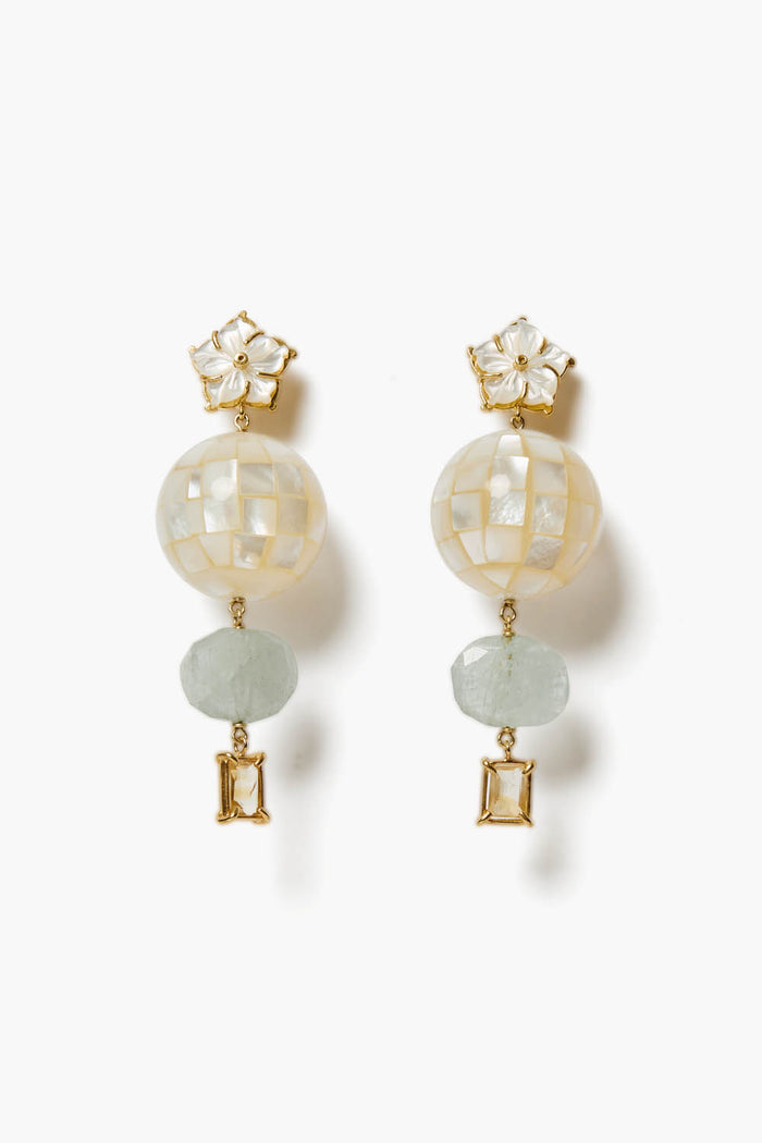chan luu Sebastian Earrings White MOP Mix Earrings