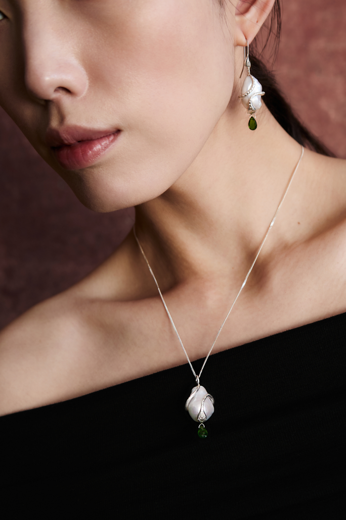 Chan Luu Serpent Necklace White Pearl Necklaces