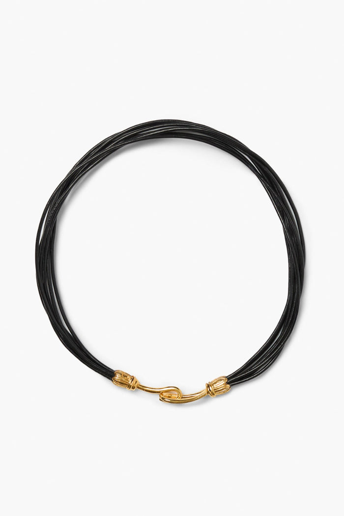 chan luu Severine Collar Necklace Black Necklaces