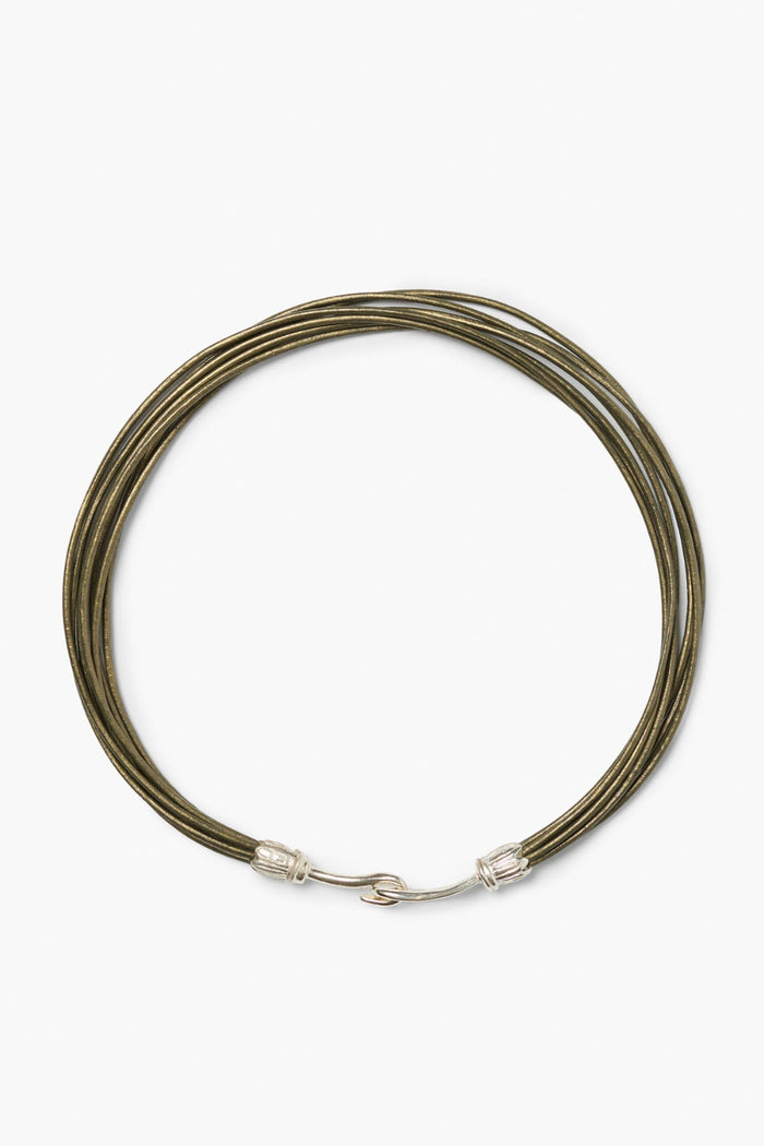 chan luu Severine Collar Necklace Olive Necklaces