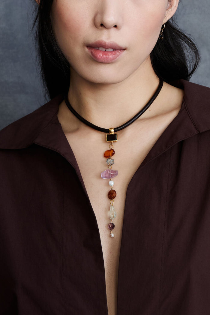 Chan Luu Solaris Collar Necklace Multi Necklaces