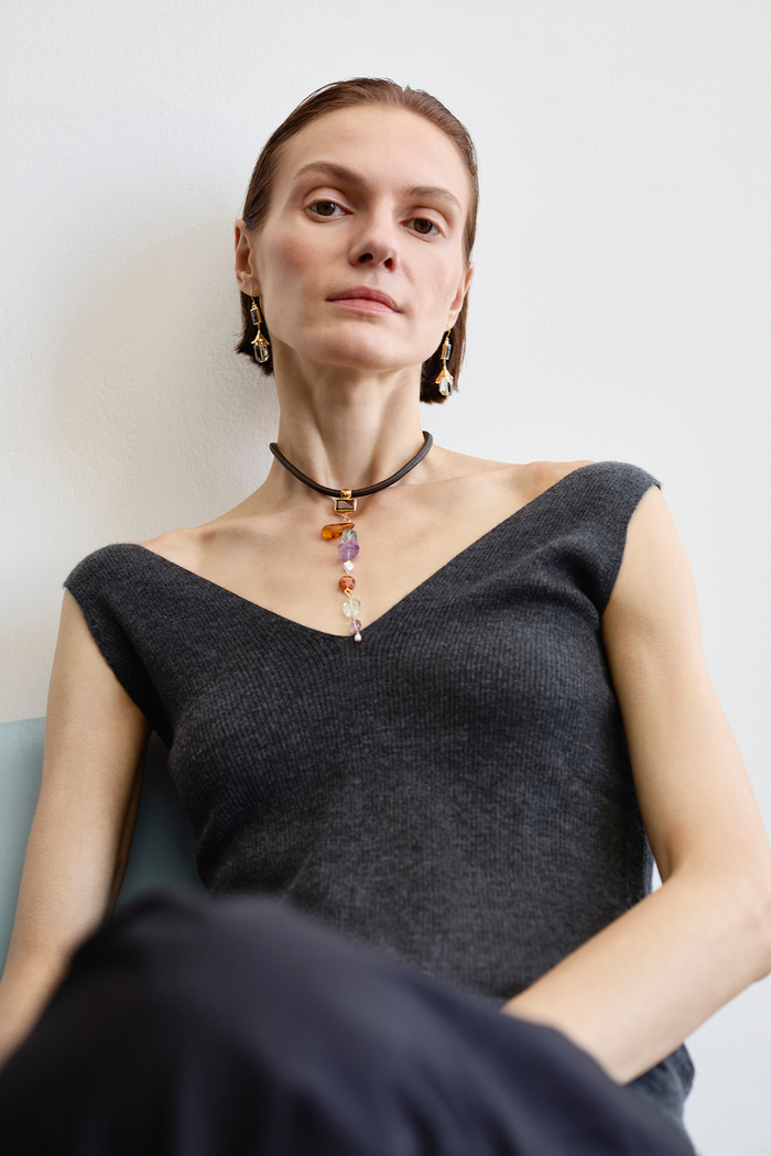 Chan Luu Solaris Collar Necklace Multi Necklaces