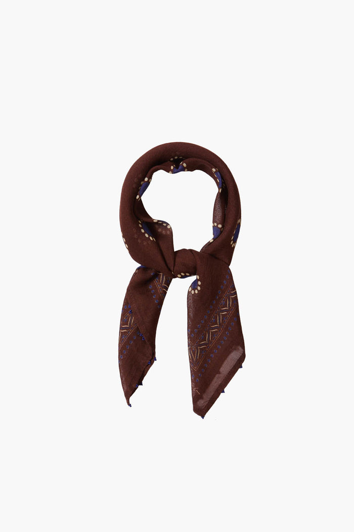 Chan Luu Sundial Dot Bandana Chocolate Accessories