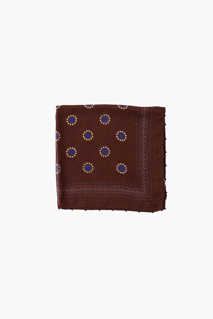 chan luu Sundial Dot Bandana Chocolate Accessories