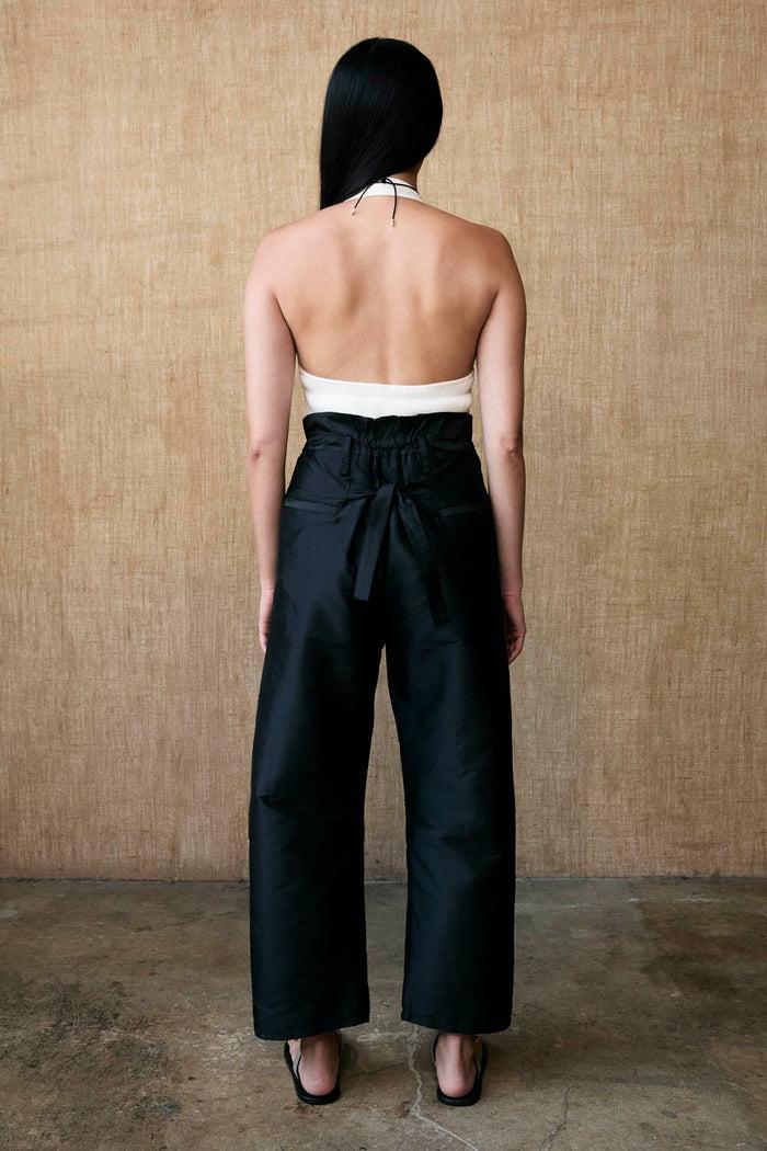 Chan Luu Techno Taffeta Barrel Pant Black RTW