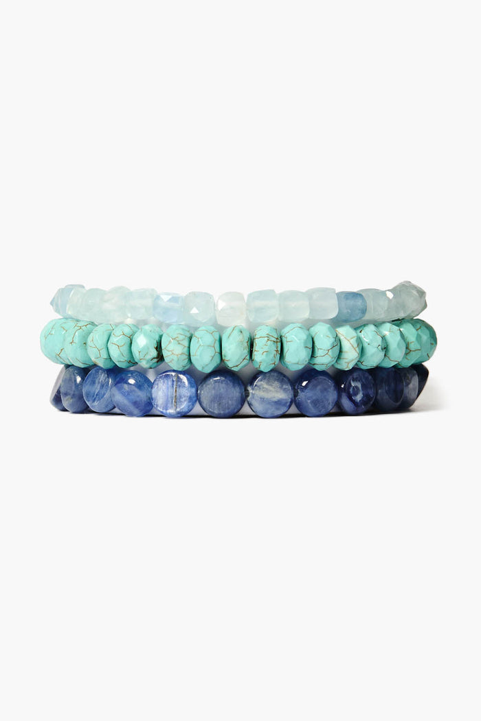 chan luu Thalassa Bracelet Set Turq Mix Bracelets