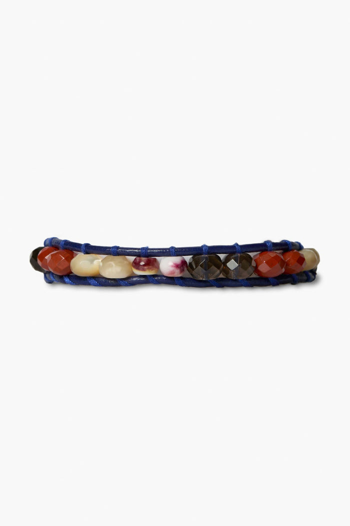 chan luu Wake Single Wrap Bracelet Blue Bracelets