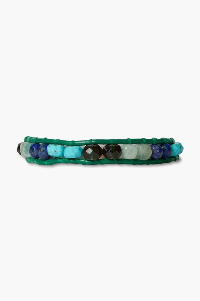 chan luu Wake Single Wrap Bracelet Green Bracelets