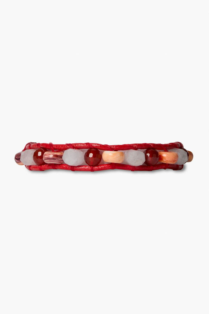 chan luu Wake Single Wrap Bracelet Red Bracelets