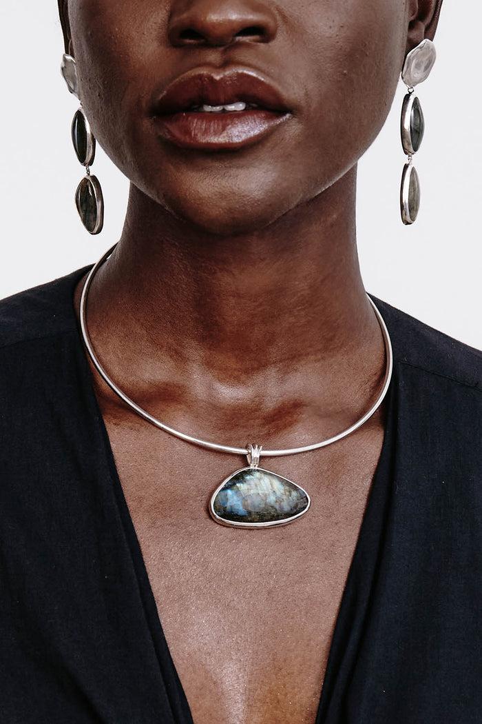 Chan Luu Yasmine Collar Necklace Silver Necklaces