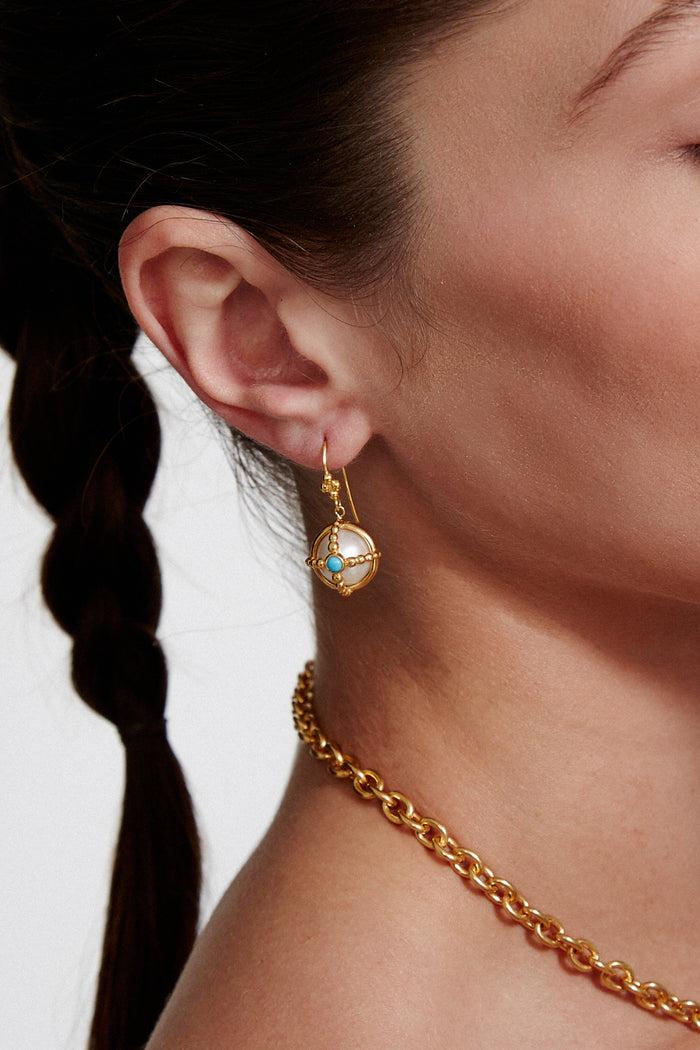 Chan Luu Charlotte Earrings White Pearl Mix Earrings