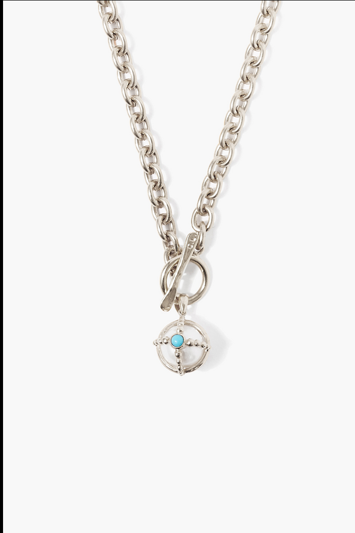 chan luu Charlotte Necklace White Pearl Mix Silver Necklaces