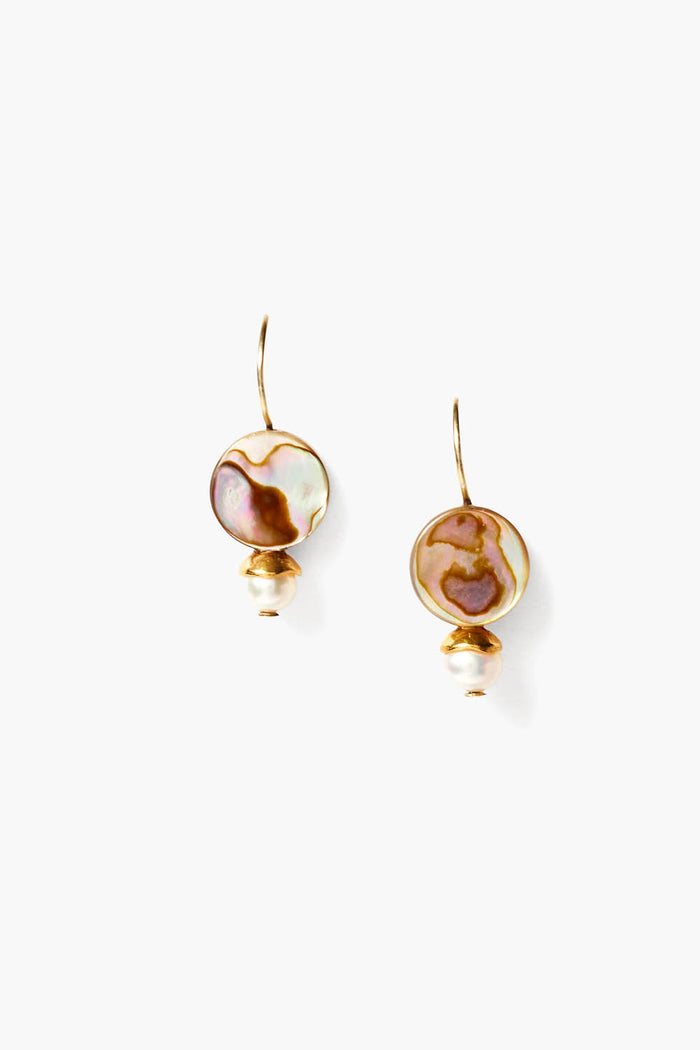 chan luu Damaris Earrings Petite Abalone Mix Earrings