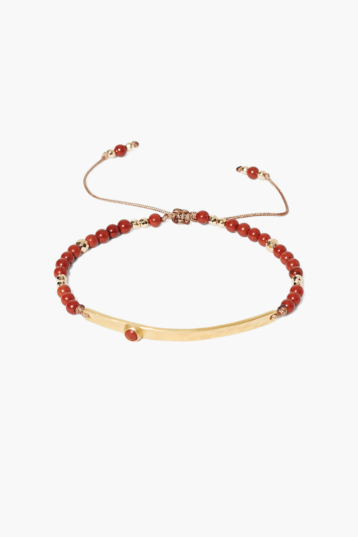 chan luu Delilah Pull-Tie Bracelet Jasper Mix Bracelets