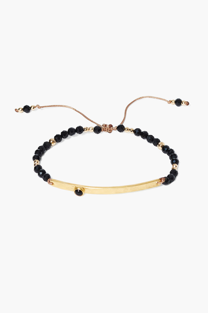 chan luu Delilah Pull-Tie Bracelet Onyx Mix Bracelets