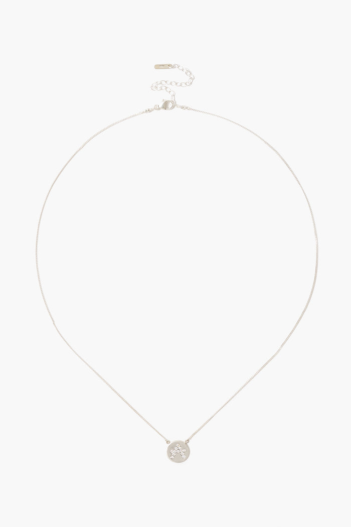 Chan Luu Diamond Initial Coin Necklace Silver Necklaces